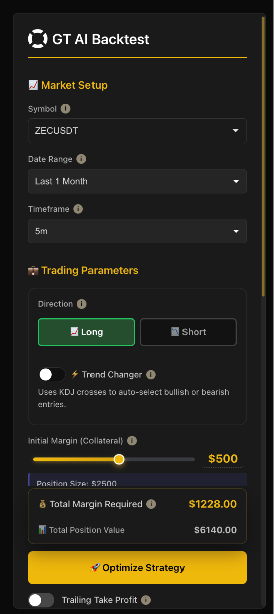 GT AI Backtest — User Guide / Manual