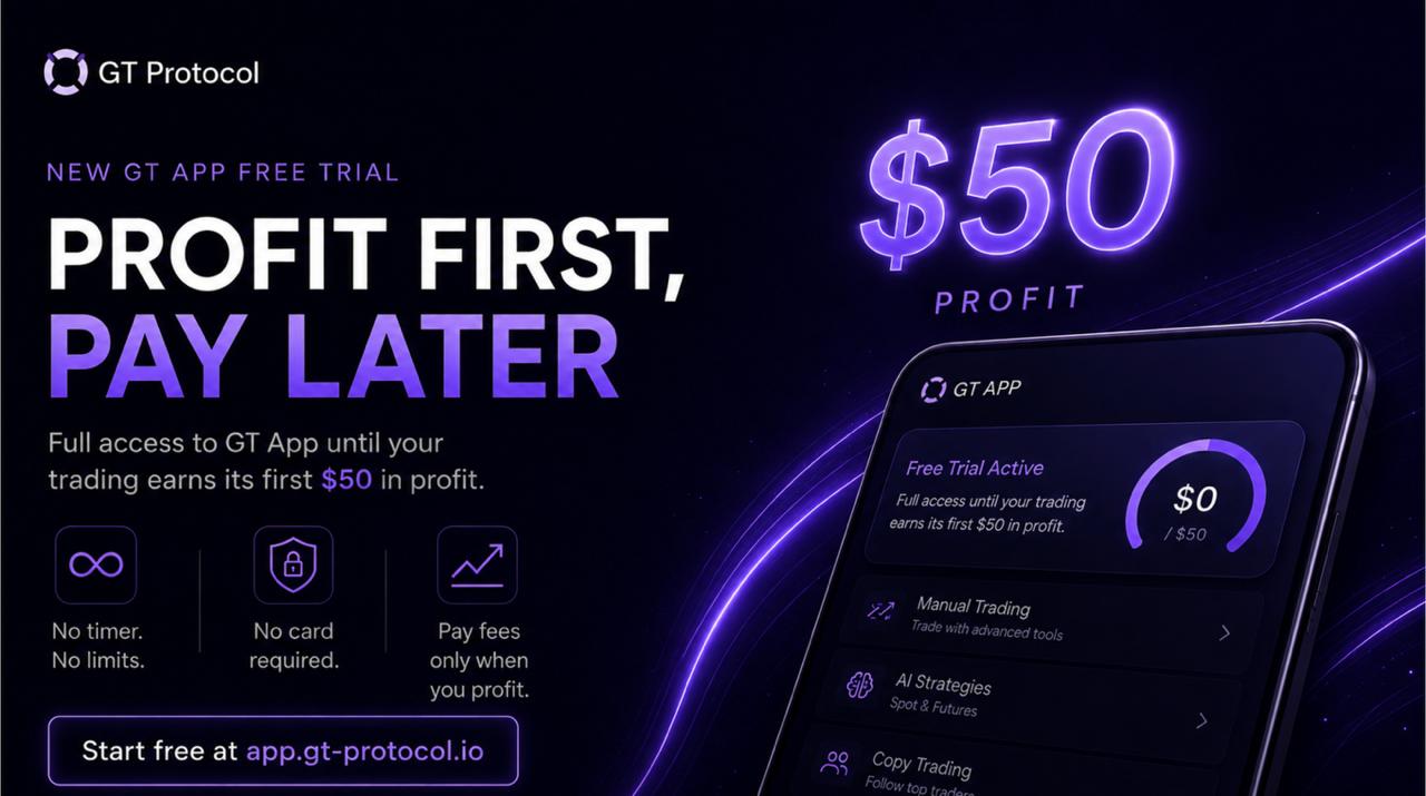 GT App Now Runs Free Until You Earn $50 in Profit